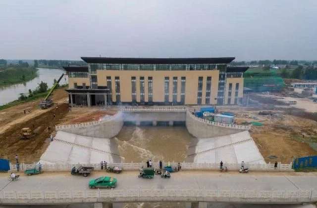 引江濟淮工程朱集泵站于近日正式供水